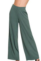 Zenana Viscose Ribbed Sweater Pants