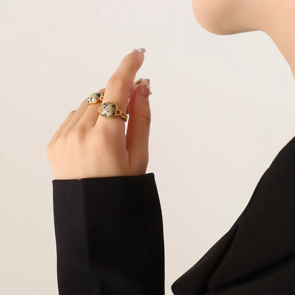 Raw Gemstone Ring Secondary image