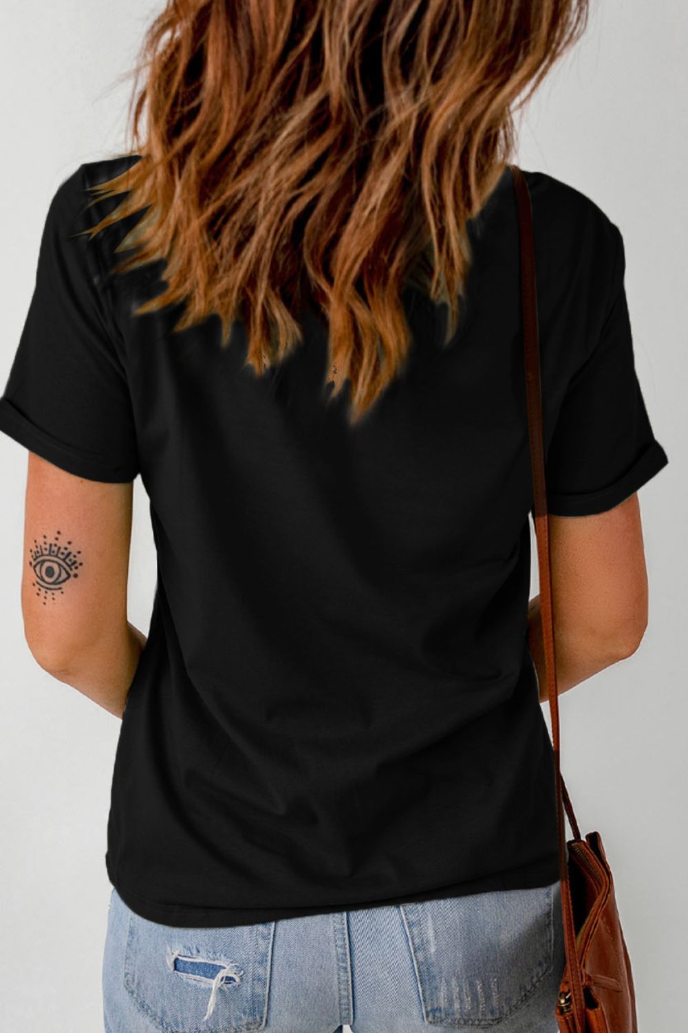 LUCKY Letter Clover Kurzarm-T-Shirt Zweitbild