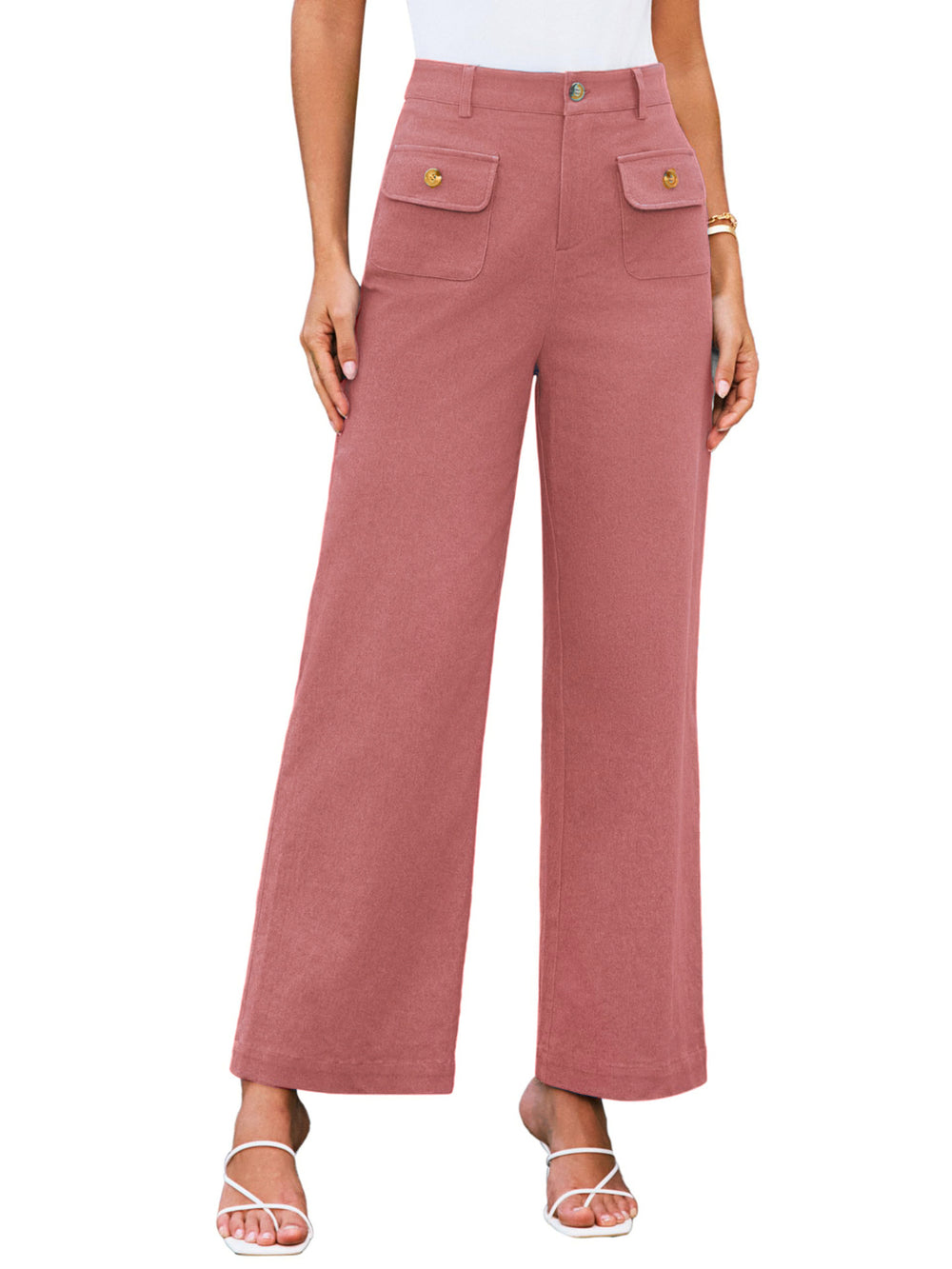High Waist Wide Leg Pants