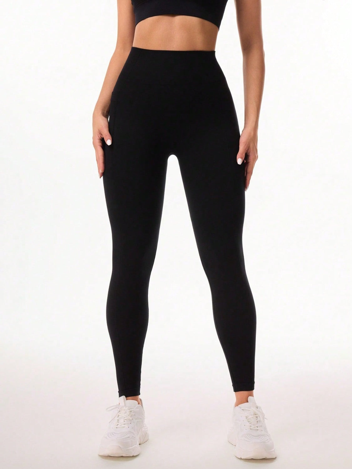 Pocketed High Waist Active Leggings - felvior