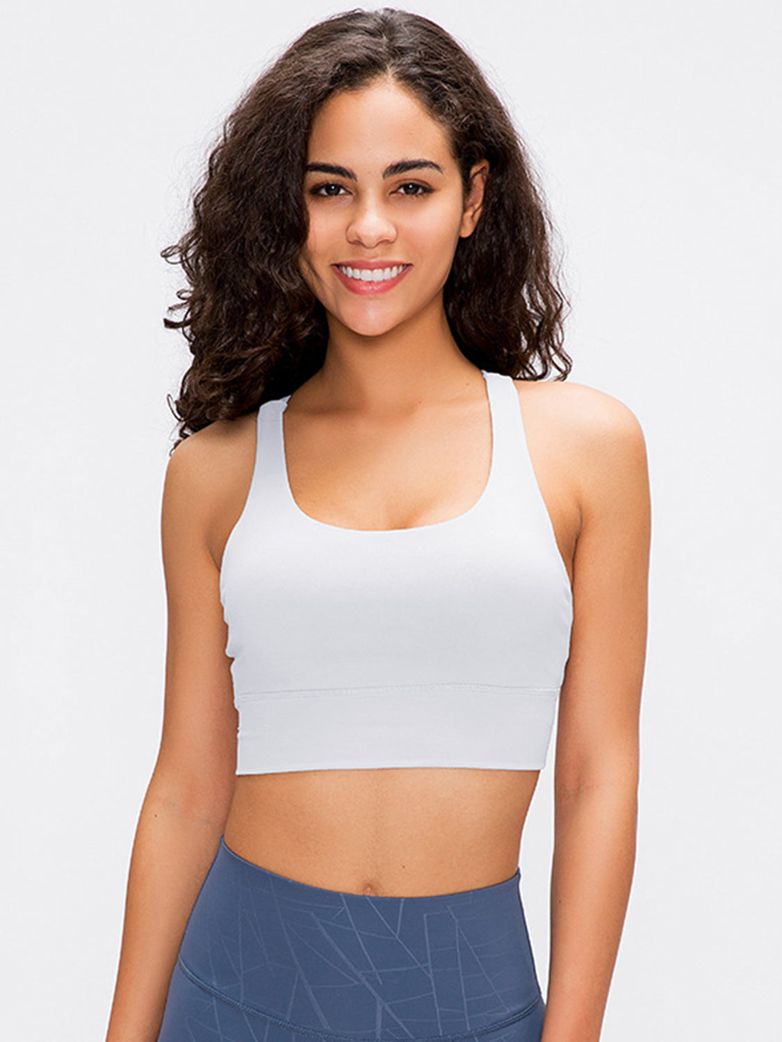 Millennia Crisscross Scoop Neck Active Tank - felvior