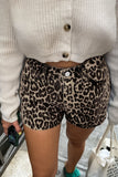 Leopard Shorts with Pockets - felvior