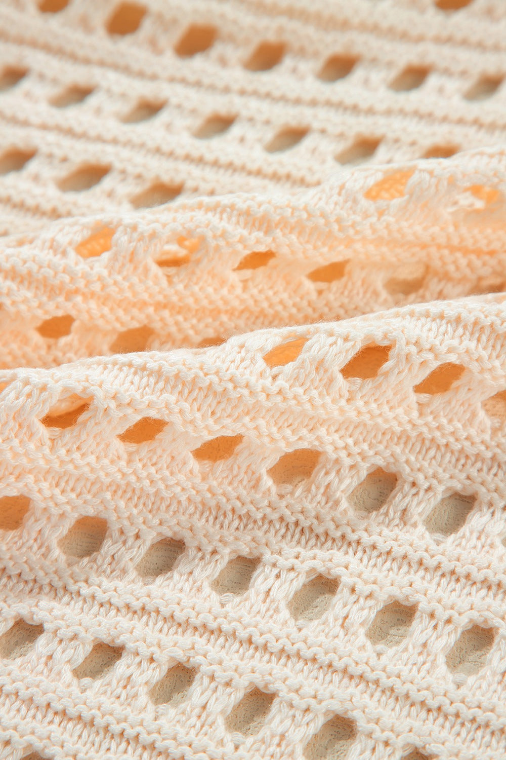 Openwork Open Front Cardigan - felvior