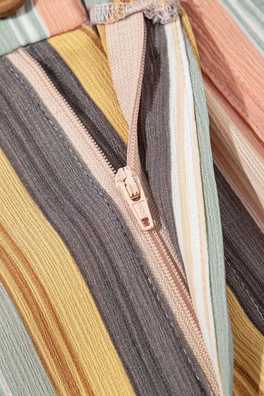 Striped Smocked Cami Top and Wide Leg Pants Set