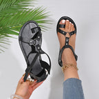 Toe Loop Flat Sandals
