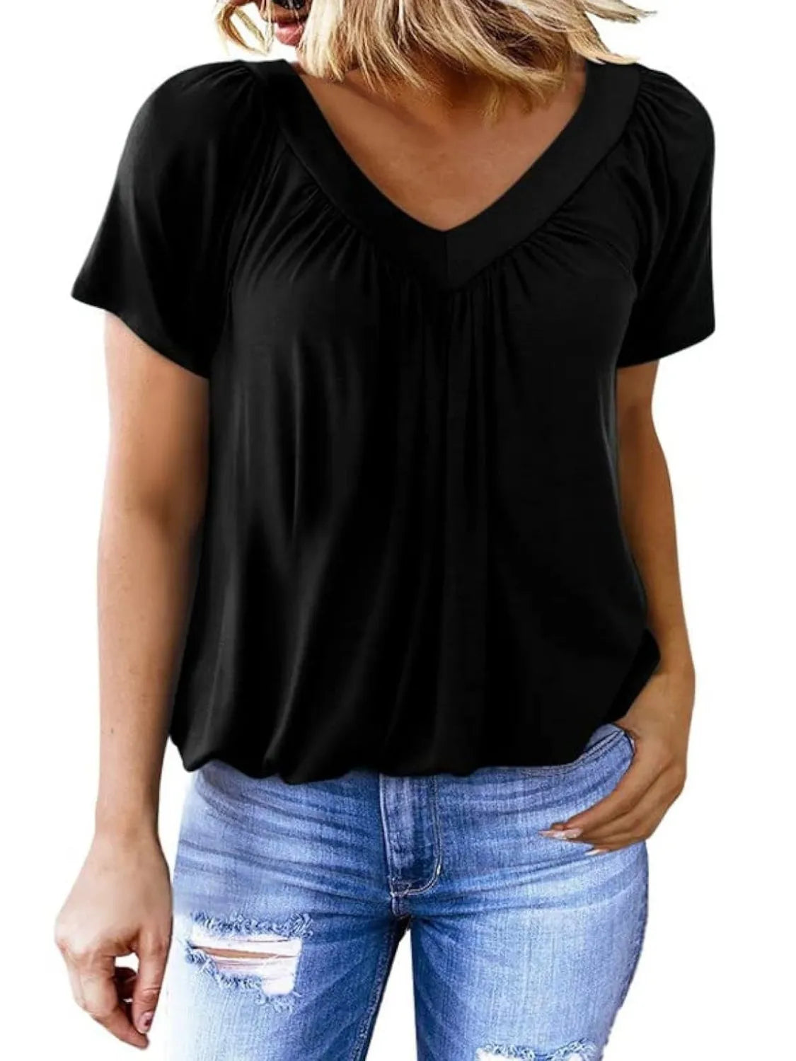 V-Neck Short Sleeve T-Shirt