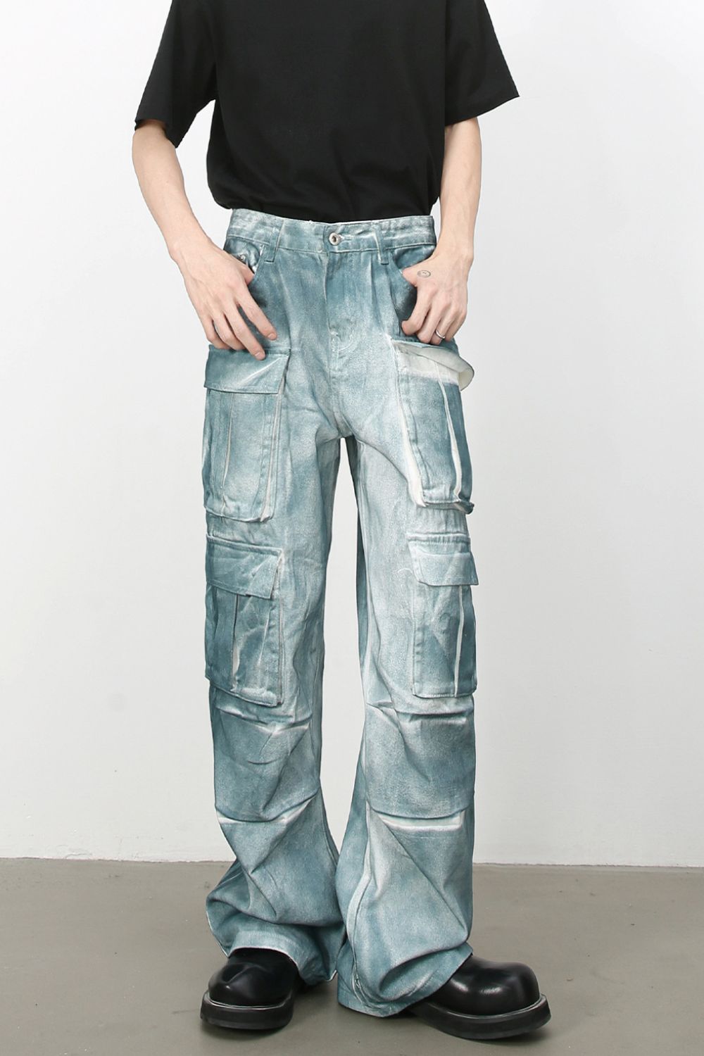 Men's Tie-Dye Cargo Jeans Hauptbild
