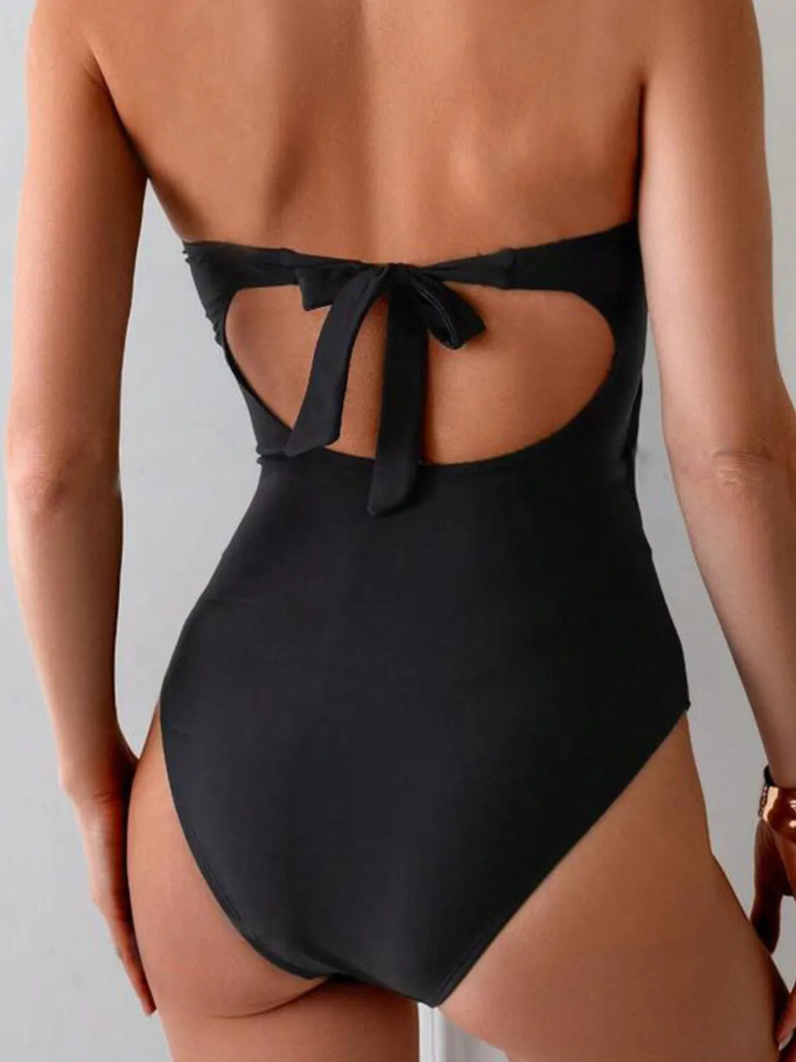 Cutout Sweetheart Neck One-Piece Swimwear - felvior