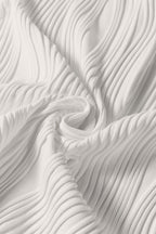 Wavy Textured Mock Neck Tank