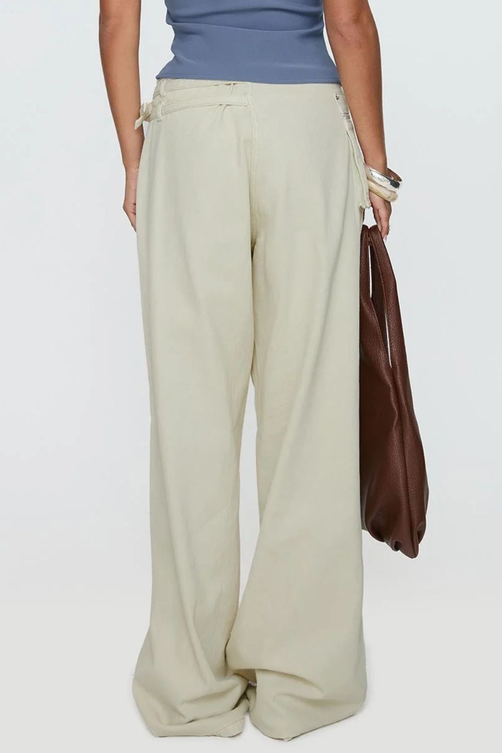 Wide Leg Jeans with Pockets - felvior