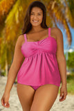 Full Size Adjustable Strap Tankini Set - felvior