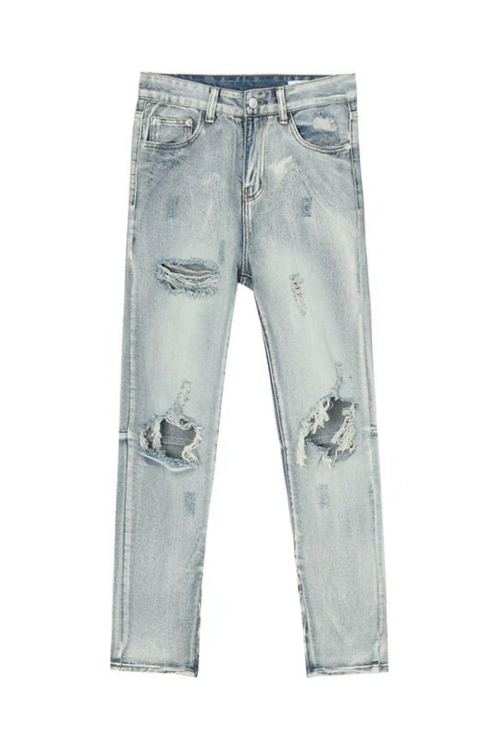 Men's Distressed Slit Jeans