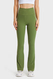 Millennia Elastic Waist Flare Yoga Pants - felvior