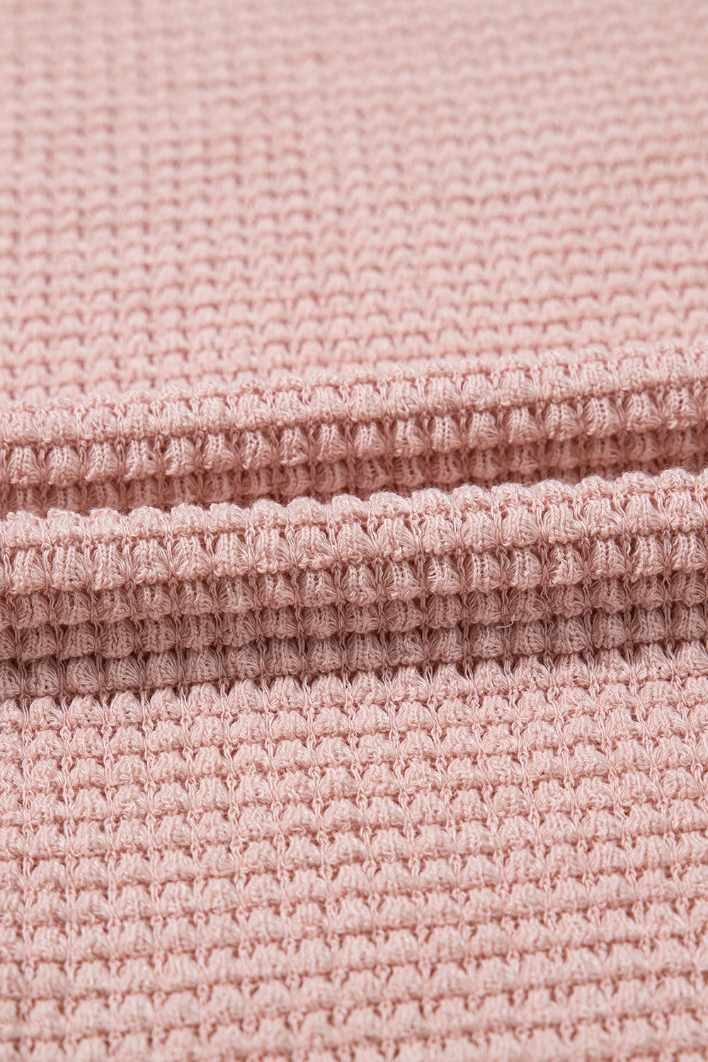 Lace Patchwork Waffle Short Sleeve Knit Top