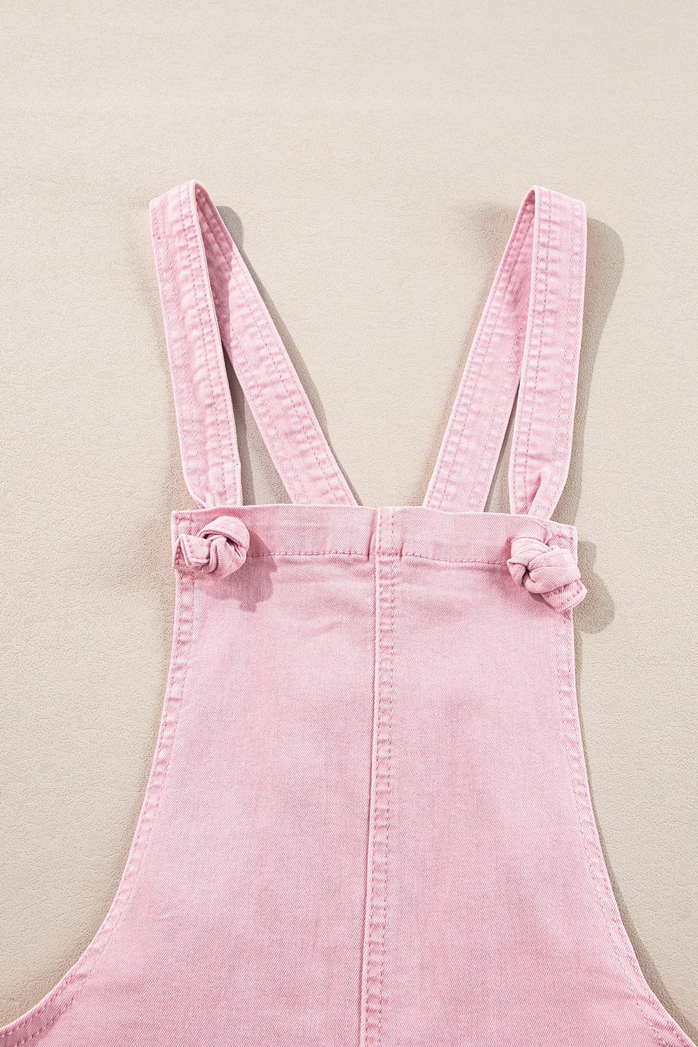 Knot Straps Denim Overalls with Pockets - felvior