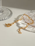 18K Gold-Plated Stainless Steel Chain Bracelet - felvior