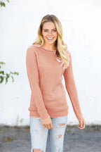 Round Neck Raglan Sleeve Sweater