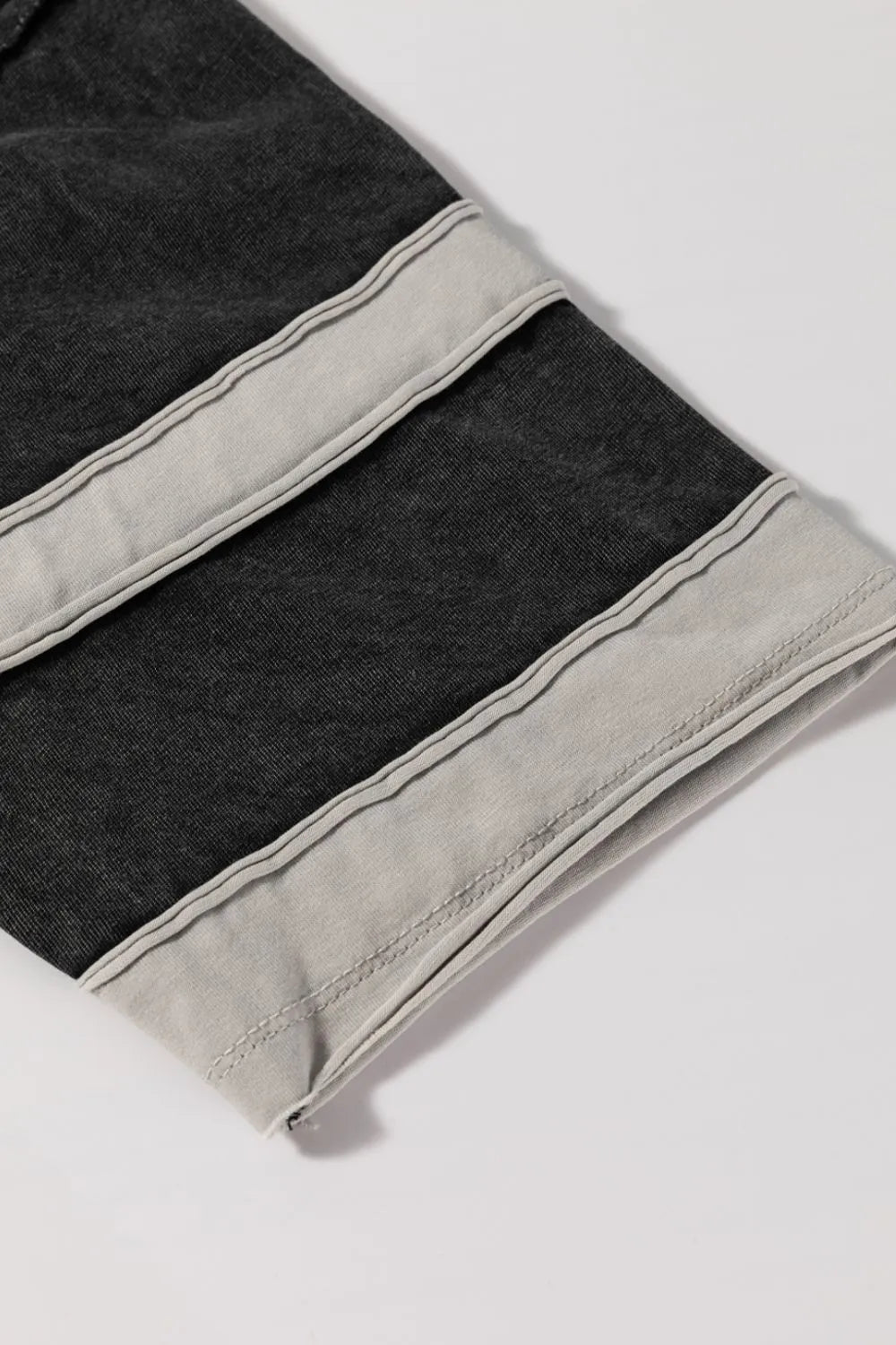 Contrast Round Neck Half Sleeve T-Shirt