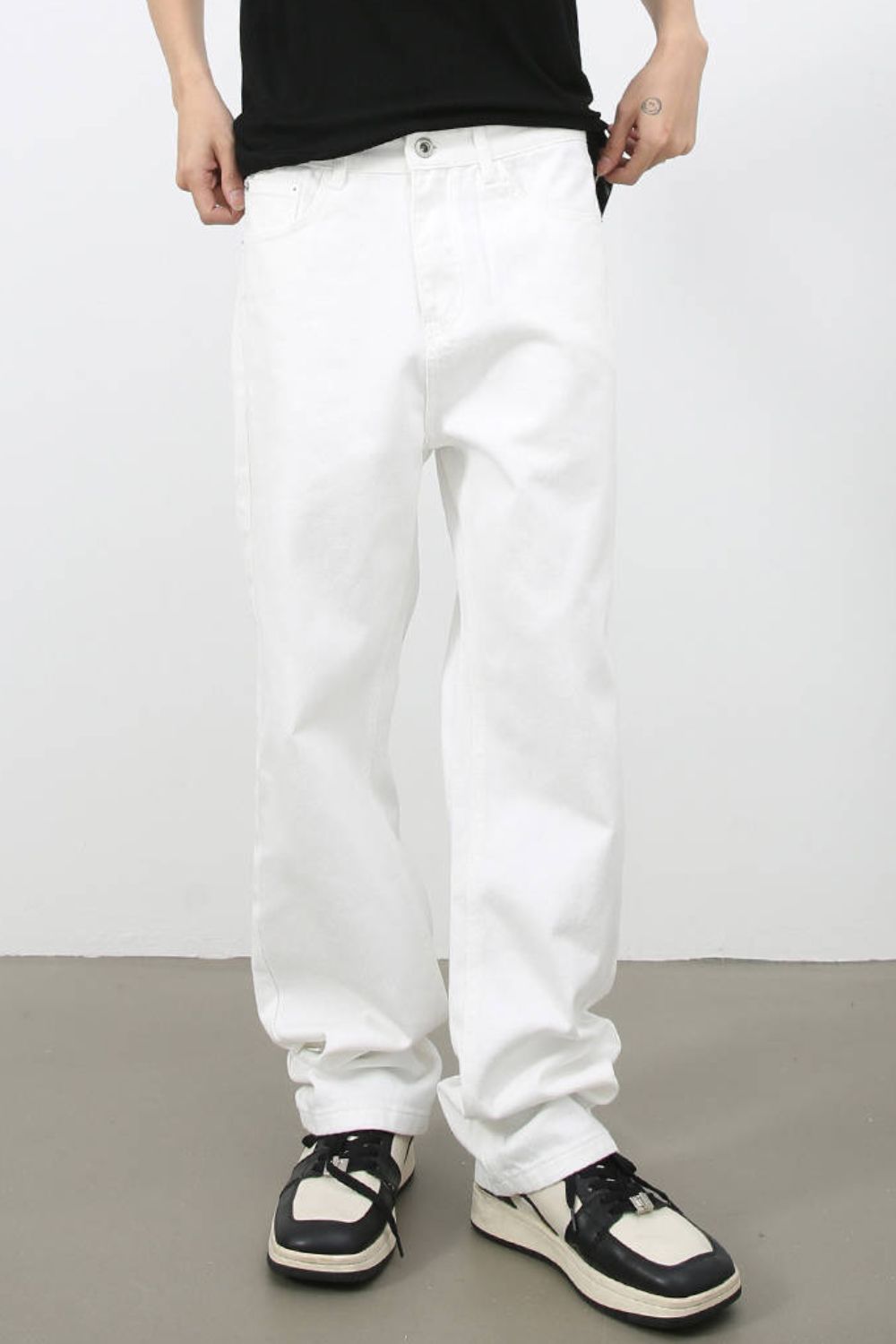 Men's Mid Rise Jeans with Pockets