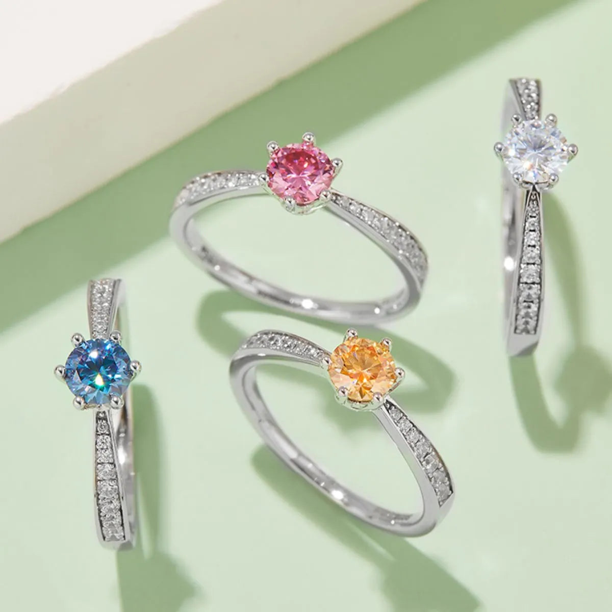 Moissanite 925 Sterling Silver Ring - felvior