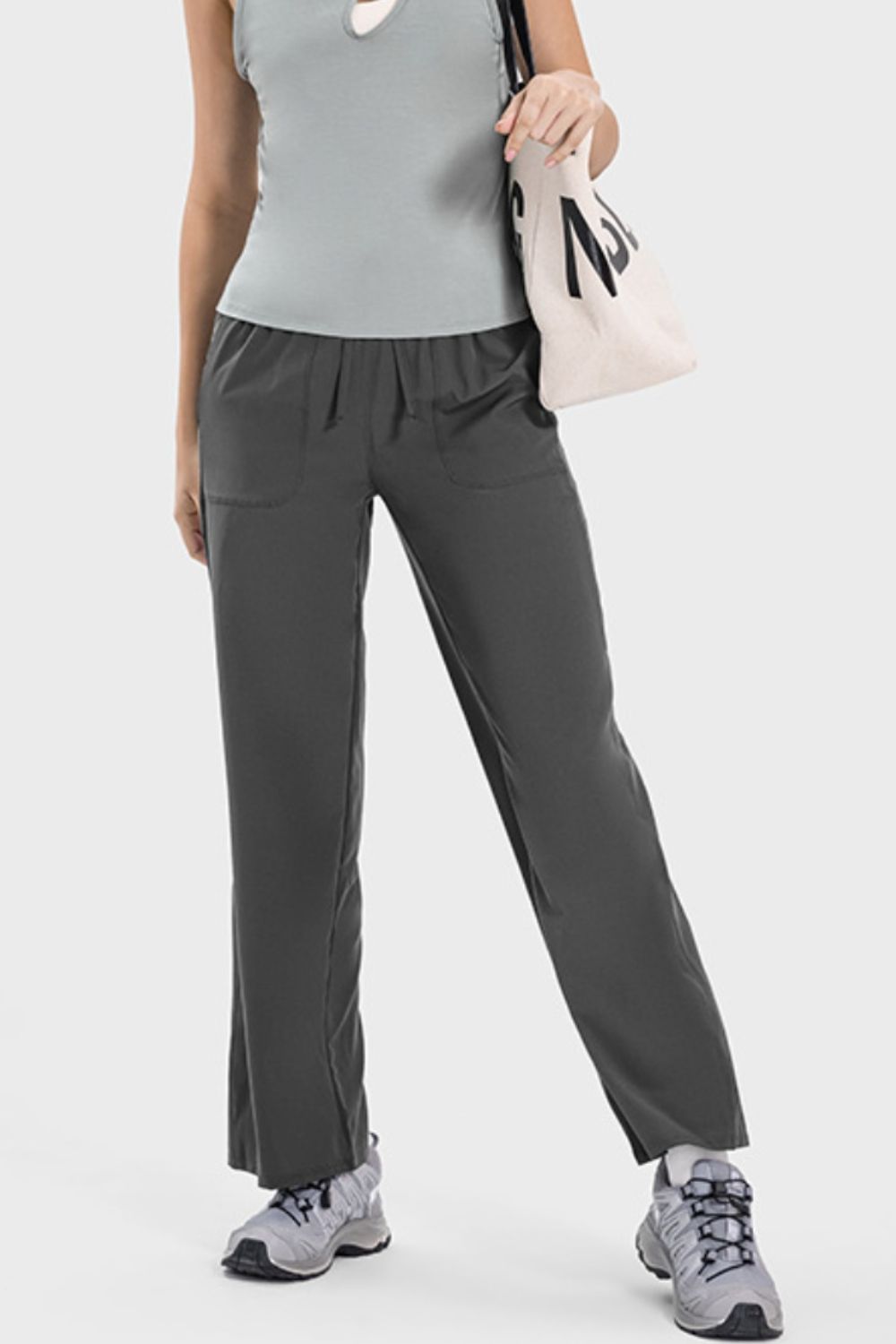 Millennia Drawstring Pocketed Active Pants - felvior