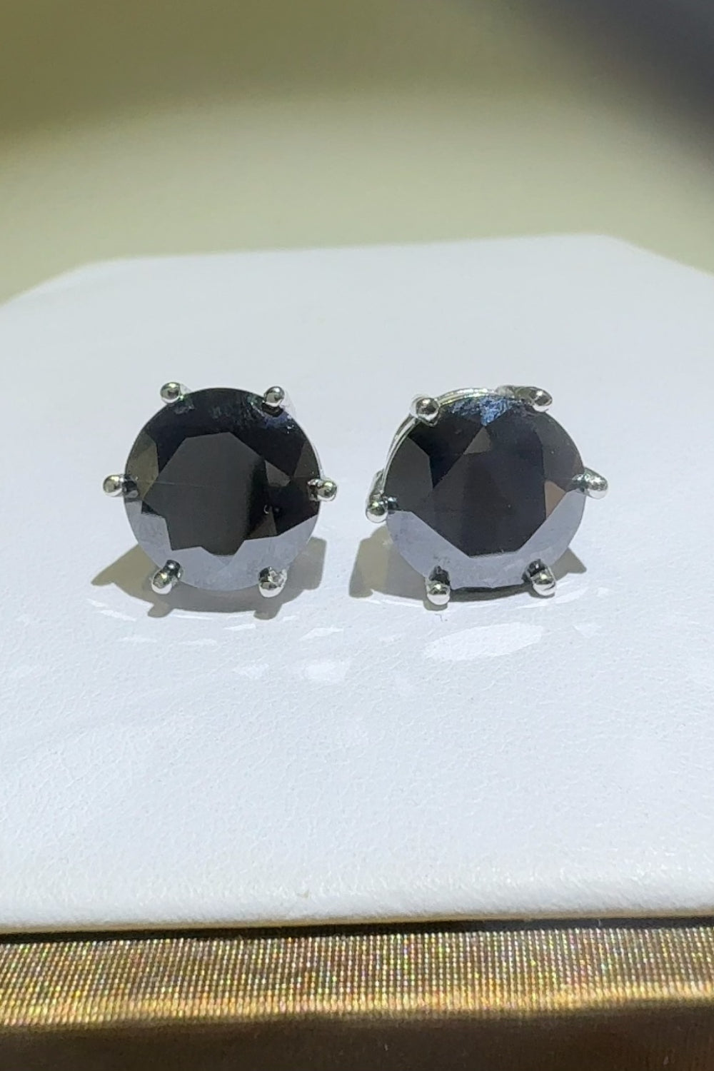4 Carat Moissanite 925 Sterling Silver Stud Earrings - felvior