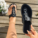 Toe Post Flats Sandals - felvior