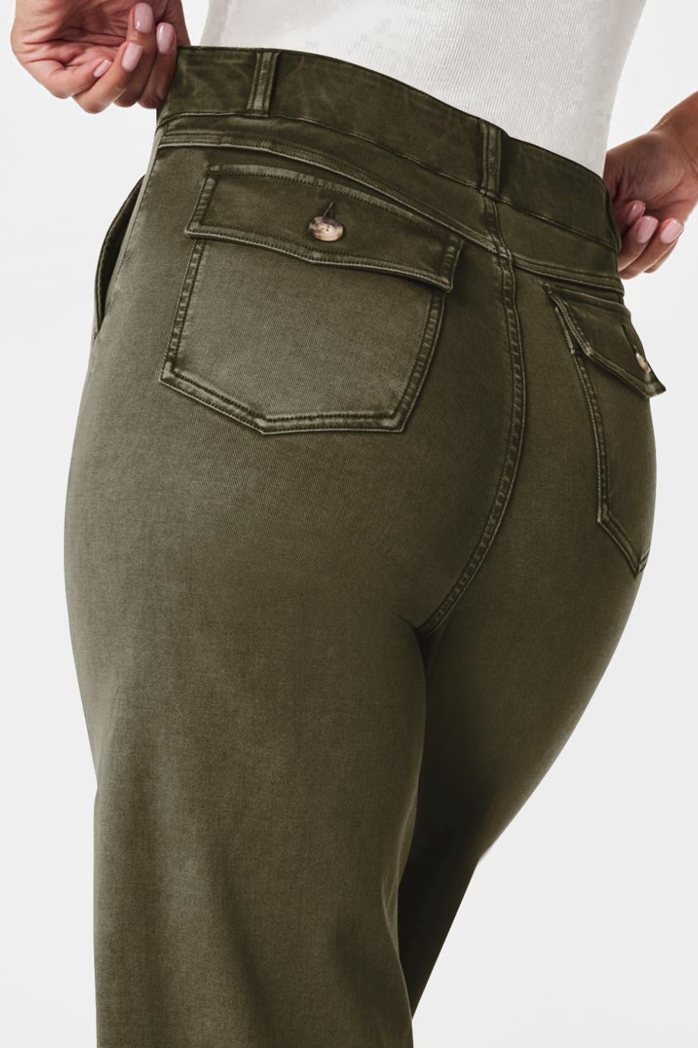 High Waist Jeans with Pockets - felvior