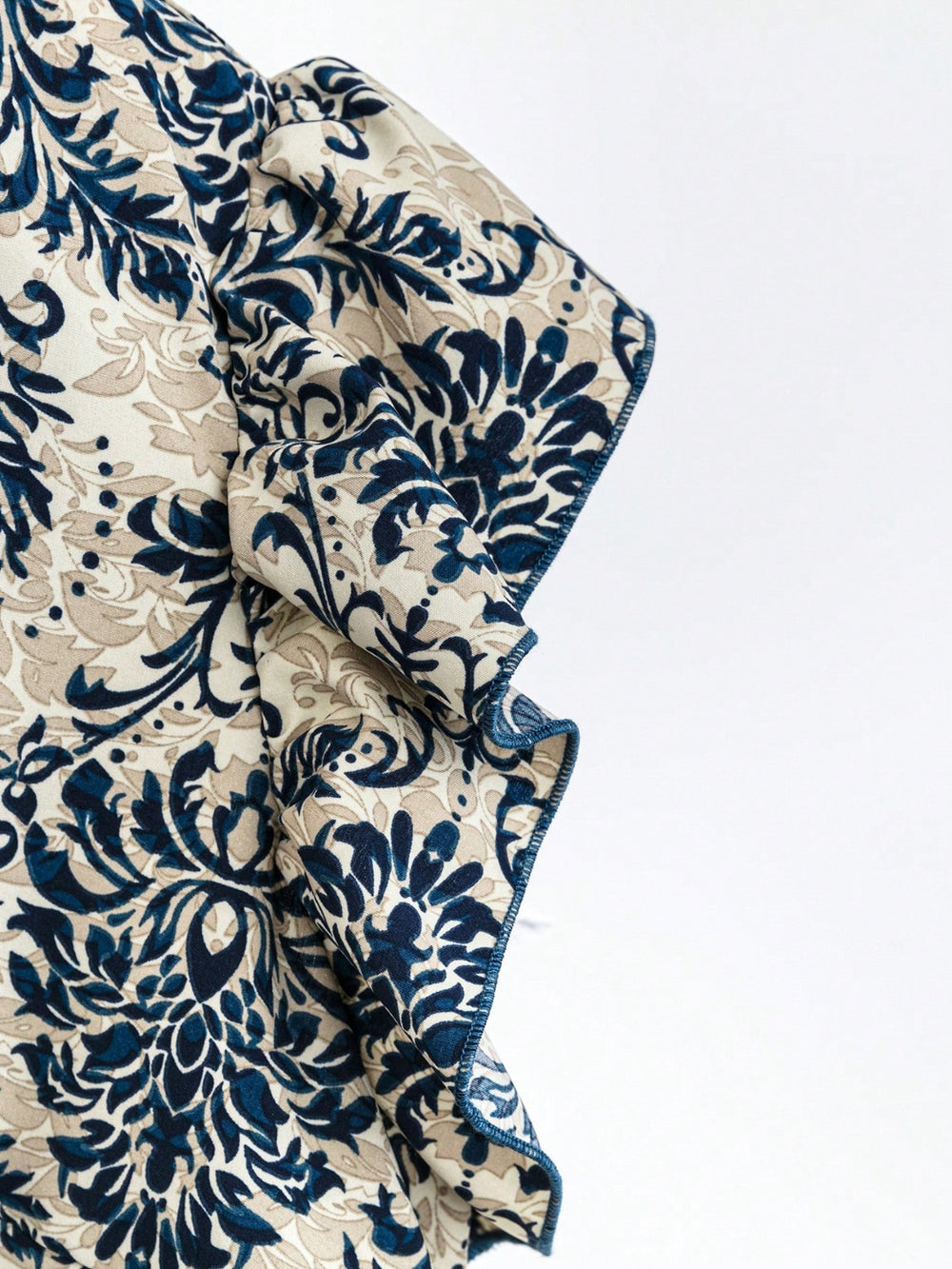 Printed Ruffled Cap Sleeve Top and Pants Set