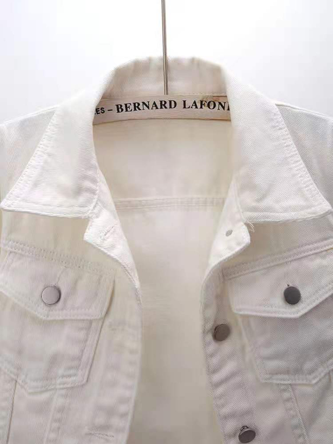 Full Size Cropped Denim Jacket Plus Size