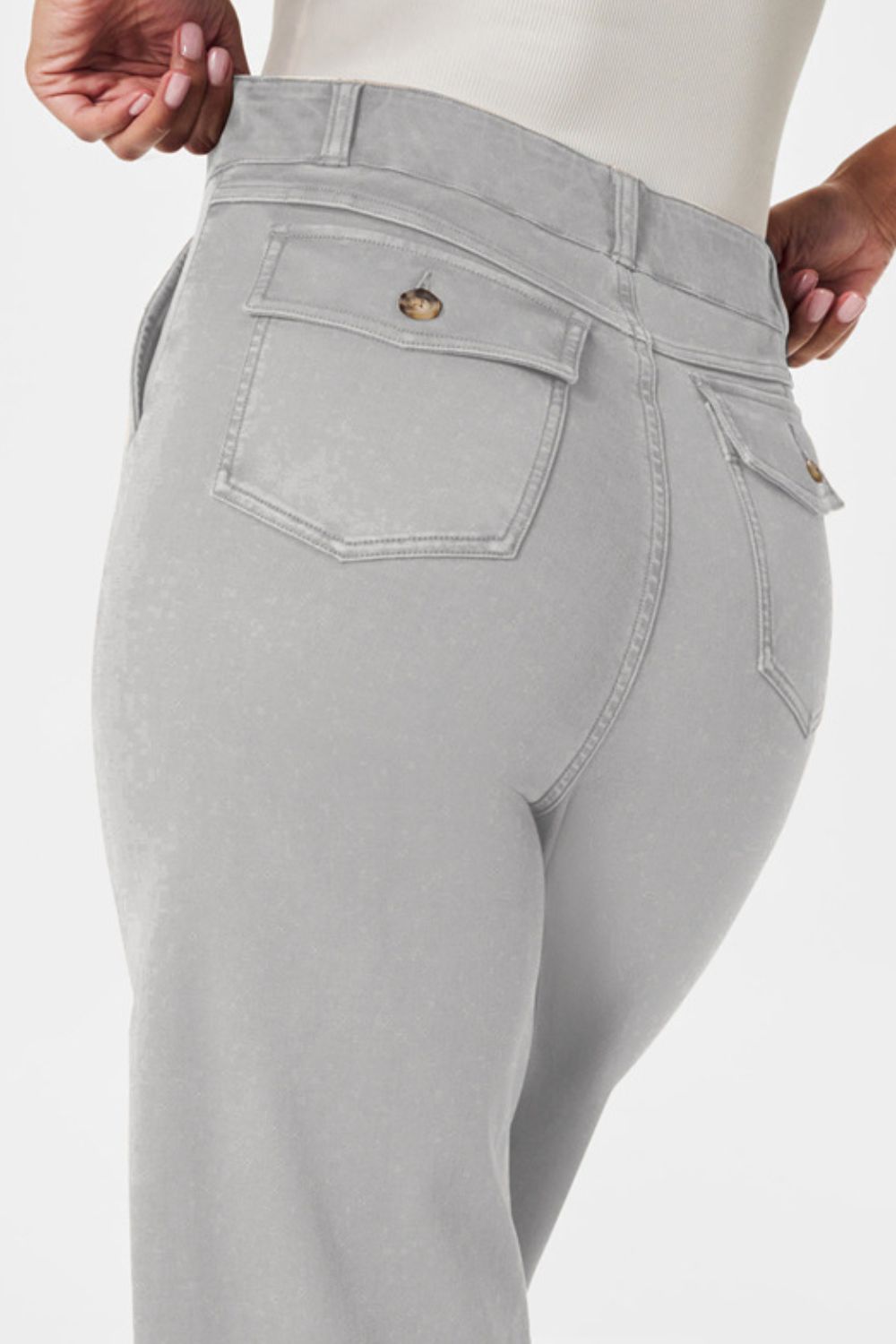 High Waist Jeans with Pockets - felvior