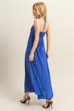 HYFVE Knotted Detail Halter Neck Flowy Maxi Dress - felvior