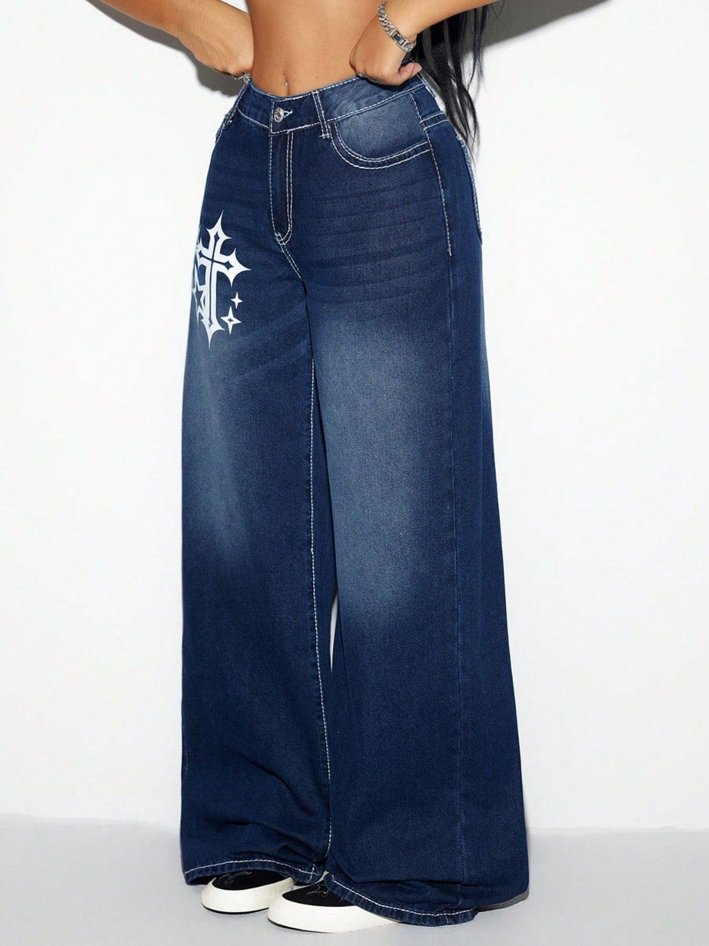 Cross Wide Leg Jeans