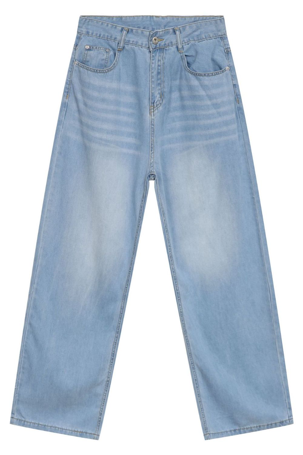 Men's Wide Leg Jeans with Pockets