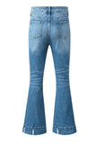 Cat's Whisker Bootcut Jeans with Pockets - felvior