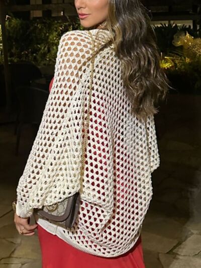 Hollow Out Open Front Cover-Up - felvior