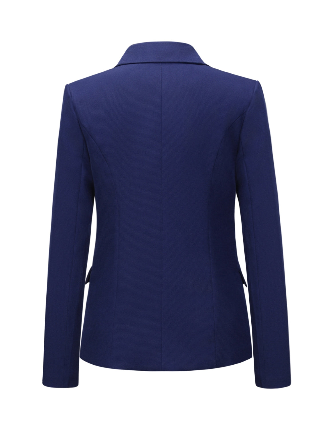 Lapel Collar Long Sleeve Blazer - felvior