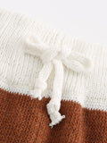 V-Neck Sleeveless Top and Drawstring Shorts Sweater Set - felvior