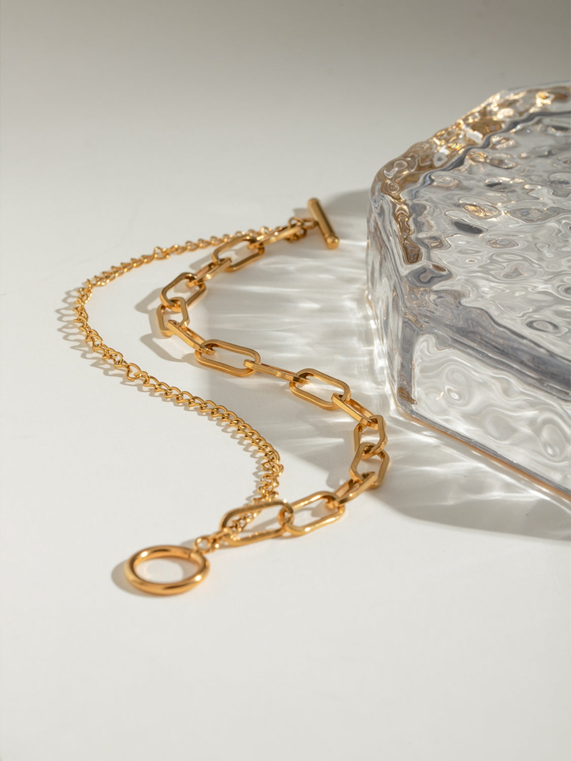 18K Gold-Plated Stainless Steel Chain Bracelet - felvior