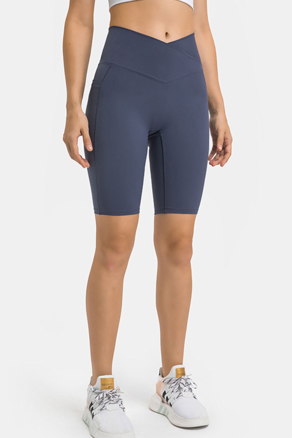 Millennia High Waist Biker Shorts with Pockets - felvior