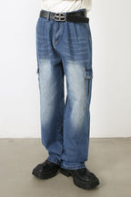 Men's Loose Fit Jeans with Pockets