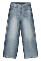 Men's Contrast Loose Fit Jeans
