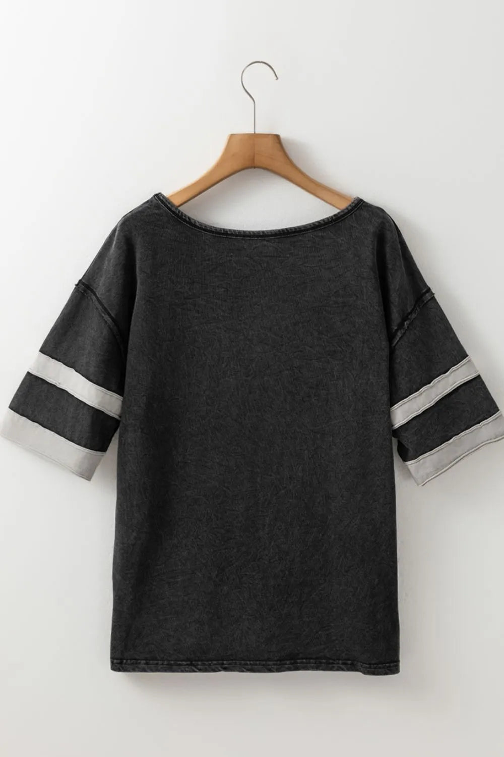 Contrast Round Neck Half Sleeve T-Shirt