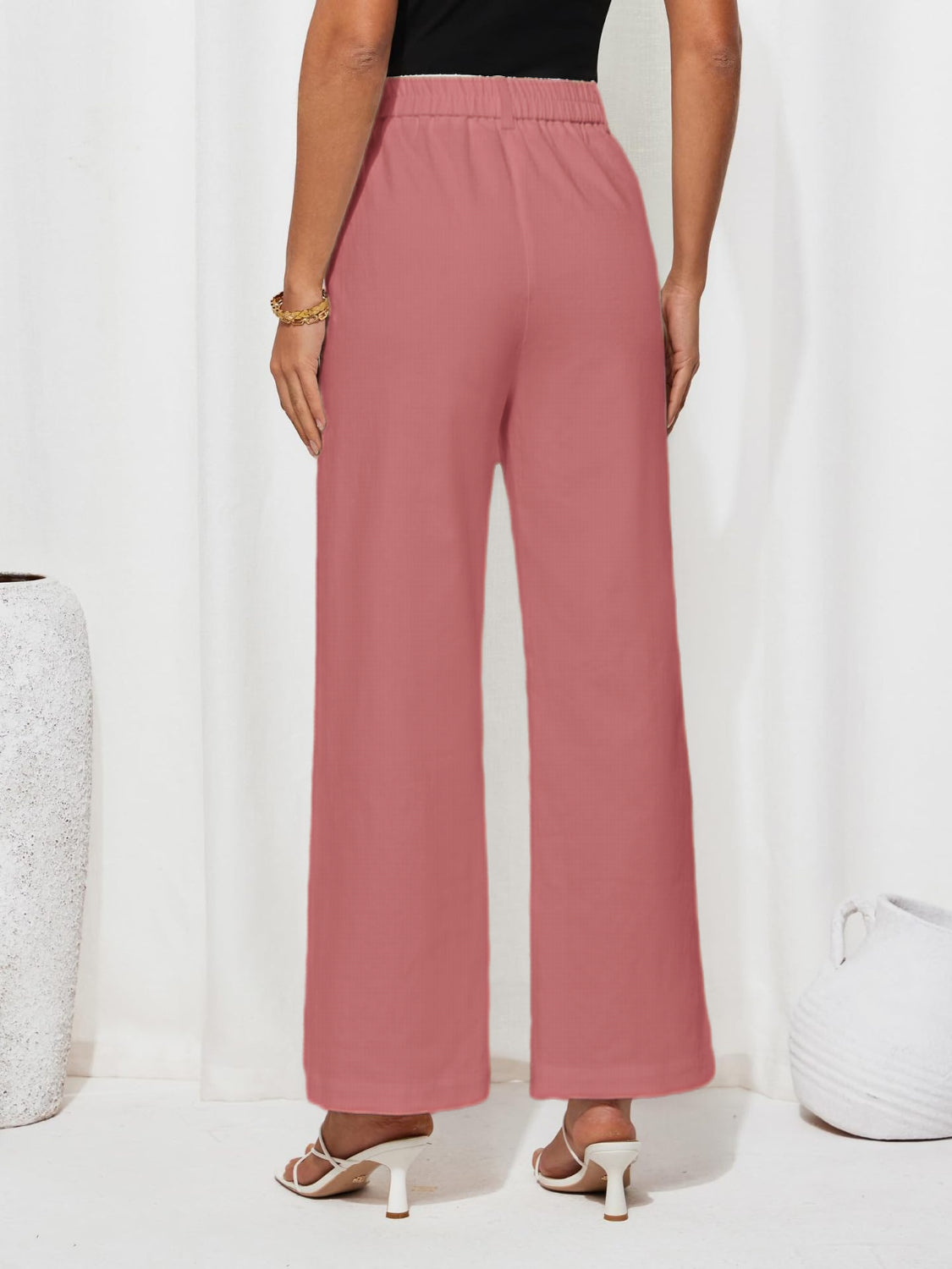 High Waist Wide Leg Pants