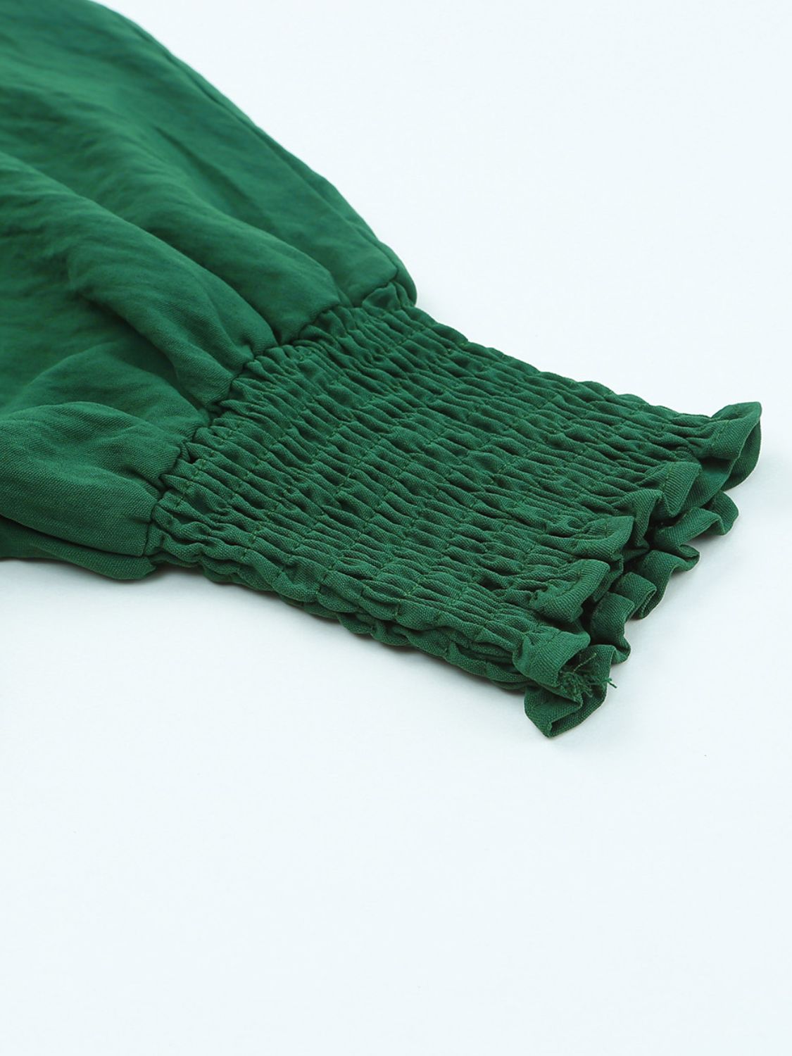 Round Neck Three-Quarter Sleeve Blouse