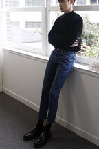 Men's Frayed Hem Skinny Jeans