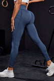 Wide Waistband High Waist Active Leggings - felvior
