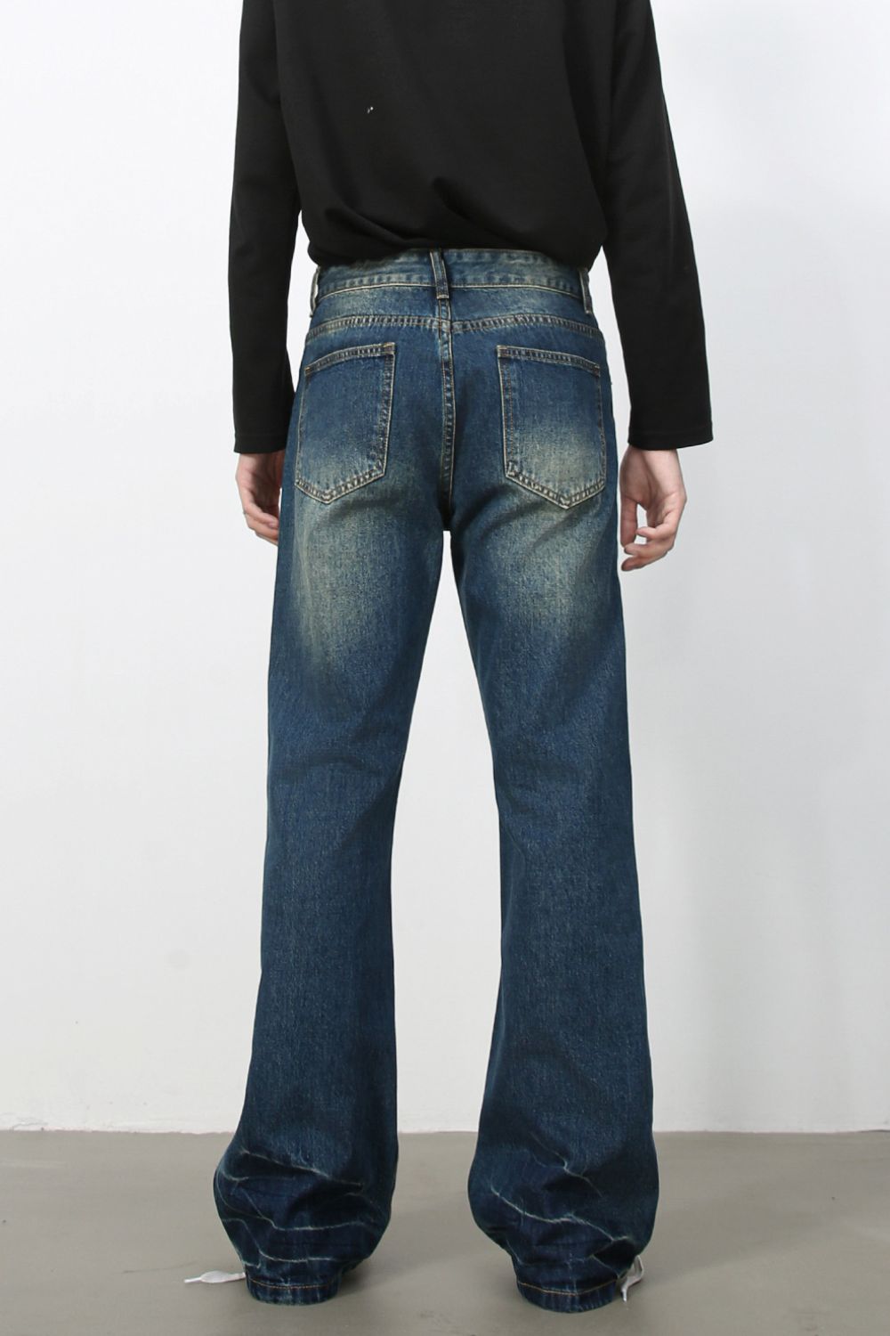 Men's Bootcut Jeans with Pockets - felvior
