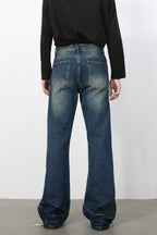 Men's Bootcut Jeans with Pockets